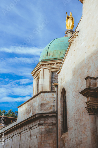 Church with a green dome - Street photographs from Rousillon and Vaucluse - French  Riviera photo