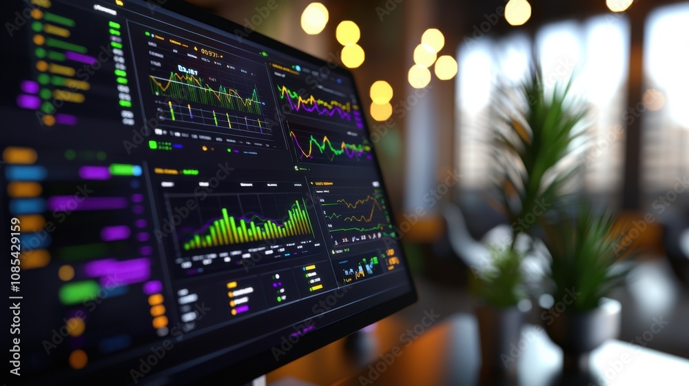 Analytics Dashboard Displaying Performance Metrics Analytics Dashboard Displaying Performance Metrics