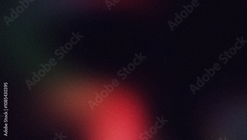 Red green purple abstract glowing color gradient background on dark. Soft color glitch noisy gradient, vibrant color flow, bright, shine, noise texture, aesthetic texture background