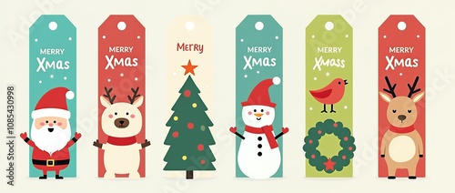 A variety of Christmas card collection with christmas tree, decoration, snowman, ball, xmas elements and decorations. and many more.