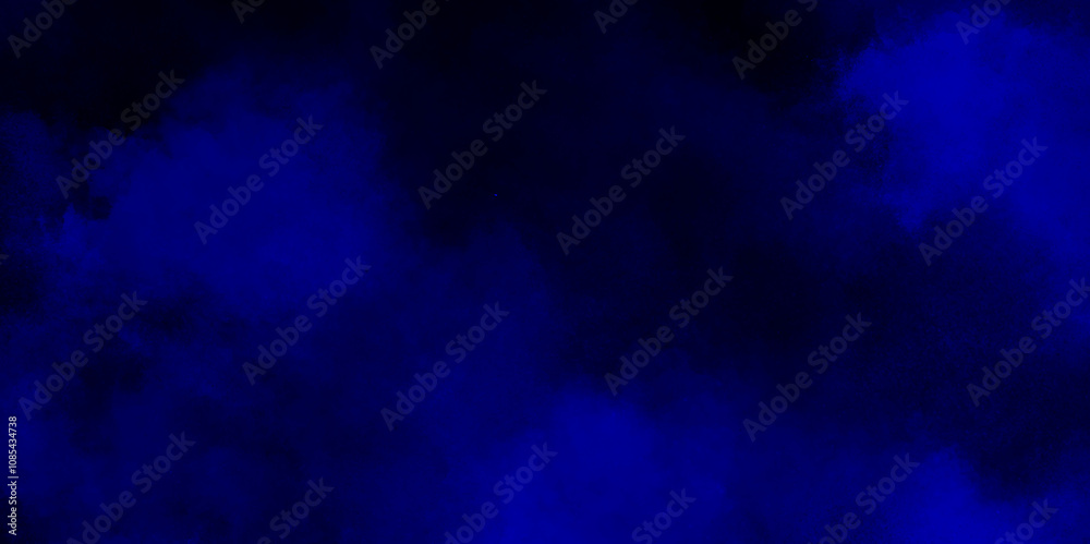 abstract cloud and vapor texture background. Black and blue smoke aquarelle smudge illustration smooth grungy smokey light pastel colors ink glow. blue color powder explosion .	
