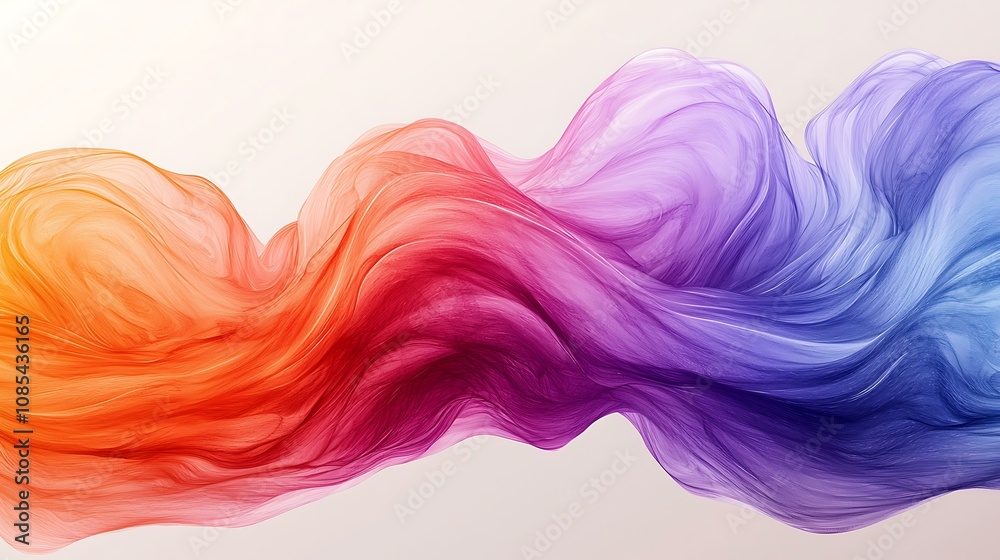 Fluid abstract waves with pastel gradients Fluid abstract waves with pastel gradients