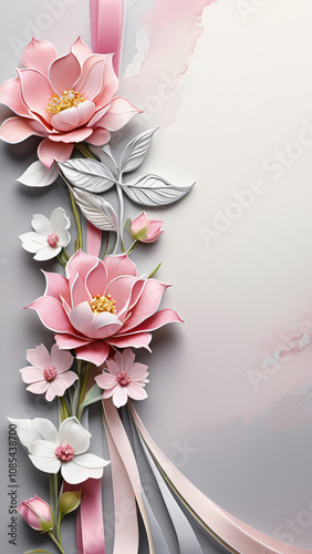 bouquet of pink lilies