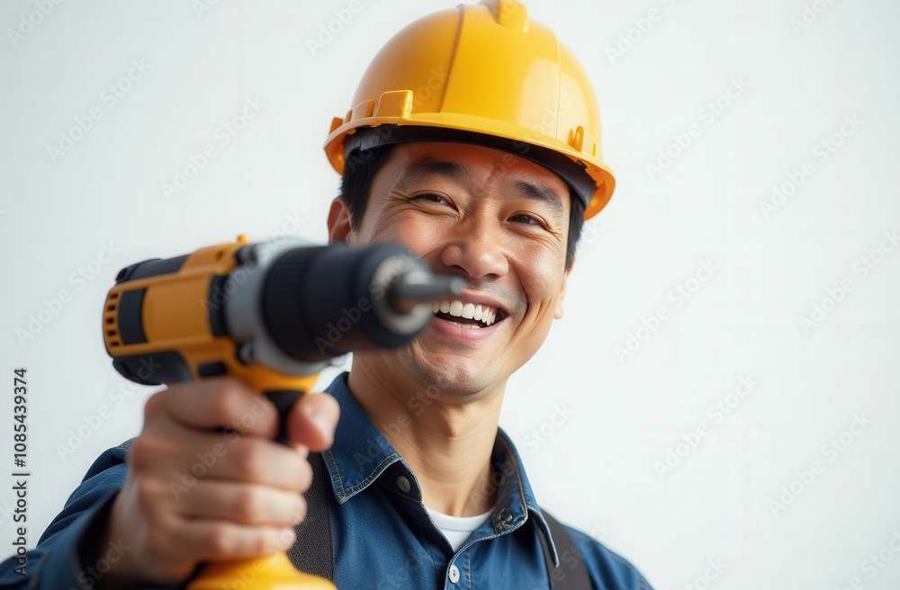 advertising photo portrait of a builder advertising photo portrait of a builder