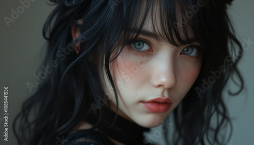 portrait of a woman, enigmatic beauty