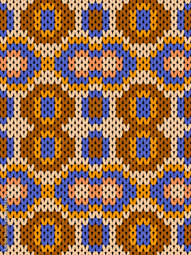 Knit seamless pattern print. Seamless pattern. Knit sweater pattern background abstract. seamless pattern with circles