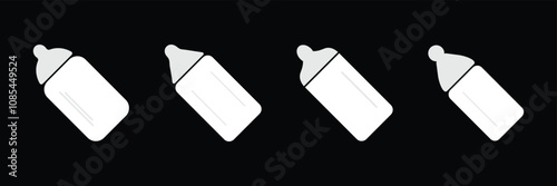 feeding bottle glyph icon
