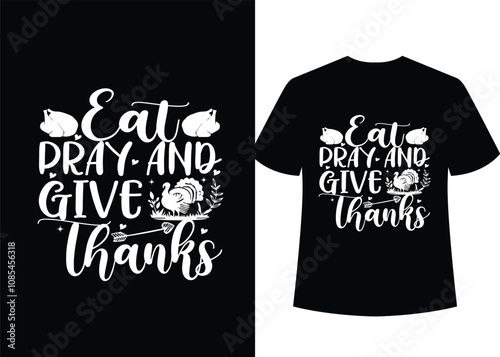 Thanksgiving awesome unick t-shirt design eps vector file , photo