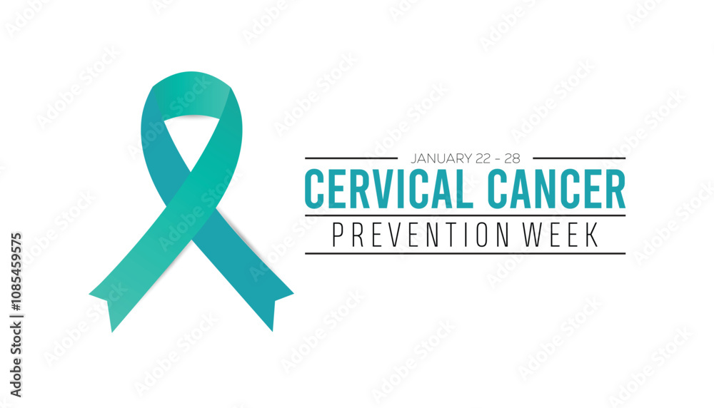 Cervical Cancer Prevention Week observed each year during January. Healthcare Medical Awareness concept. Vector template for banner, greeting card, poster with background. Cervical Cancer Prevention Week observed each year during January. Healthcare Medical Awareness concept. Vector template for banner, greeting card, poster with background.