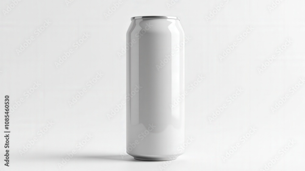 Professional 3D soda can mockup with a tall aluminum design, blank metallic surface, and realistic top details for label designs. Professional 3D soda can mockup with a tall aluminum design, blank metallic surface, and realistic top details for label designs.