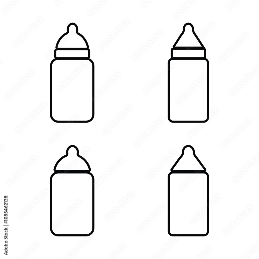 Baby bottle icon Baby bottle icon