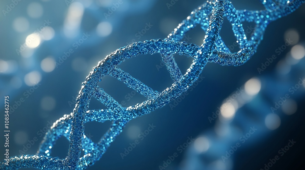 A high-resolution illustration of a DNA double helix structure rendered in vibrant blue tones against a soft-focus background. A high-resolution illustration of a DNA double helix structure rendered in vibrant blue tones against a soft-focus background.