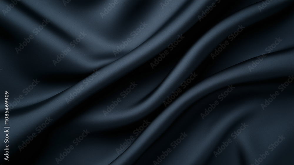 Luxurious black fabric with smooth texture and elegant drapes, perfect for various design projects. Luxurious black fabric with smooth texture and elegant drapes, perfect for various design projects.