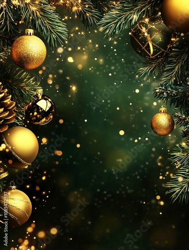 Beautiful background for a new year banner, HD, Realistic. Copy space. Generative ai