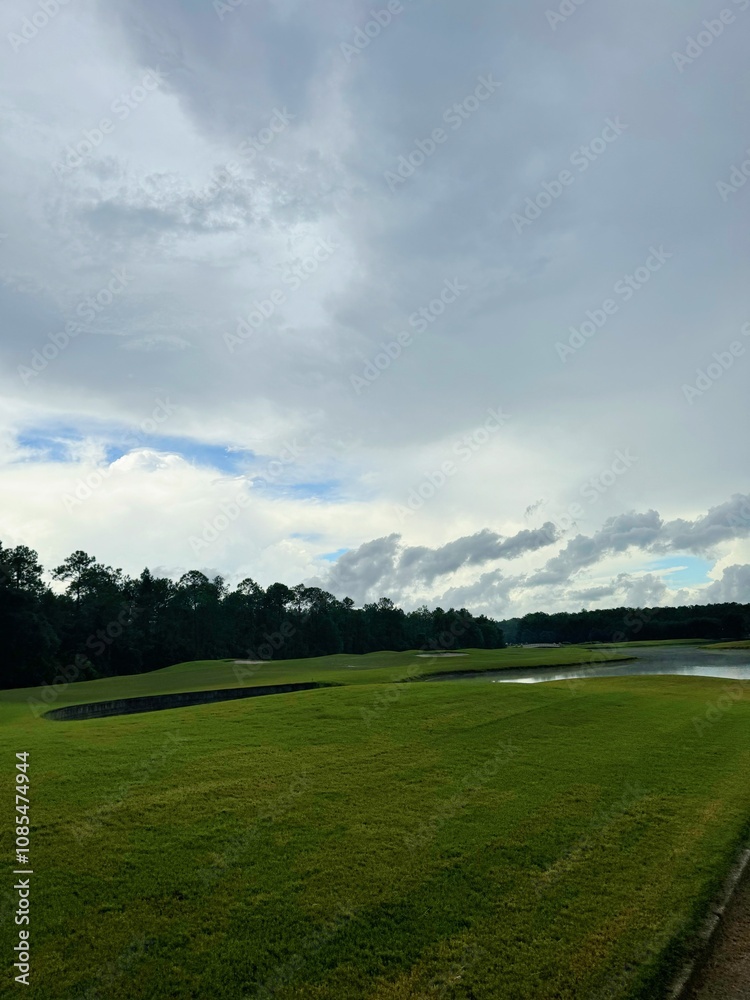 landscape with clouds