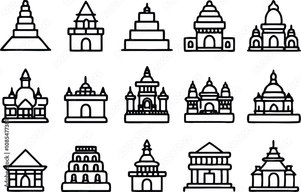 Fototapeta premium illustration of houses