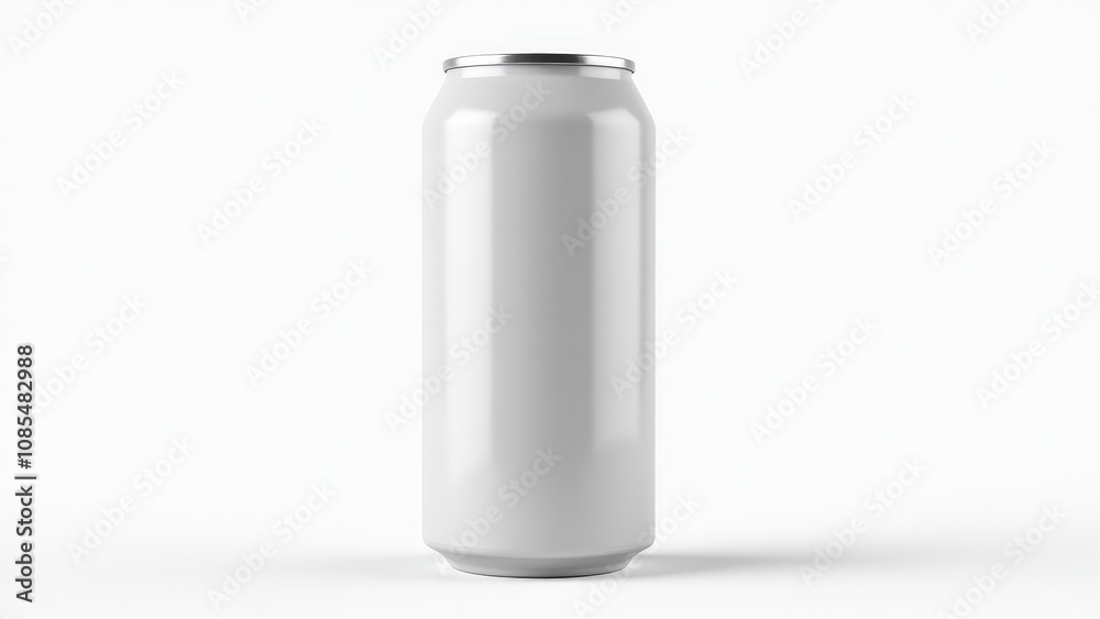 Realistic 3D soda can mockup with a plain short design, featuring a smooth metallic finish and clean shadows for label displays. Realistic 3D soda can mockup with a plain short design, featuring a smooth metallic finish and clean shadows for label displays.