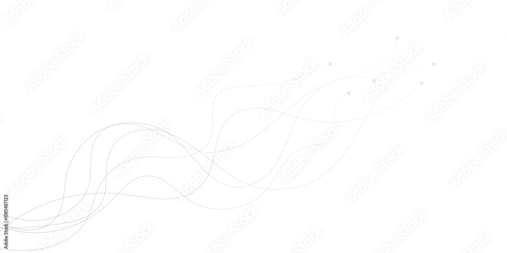 Abstract gray wave dynamic curve lines on transparent background with flowing particles. Digital energy waves technology concept. Modern backdrop design for business, presentation, banner. Abstract gray wave dynamic curve lines on transparent background with flowing particles. Digital energy waves technology concept. Modern backdrop design for business, presentation, banner.