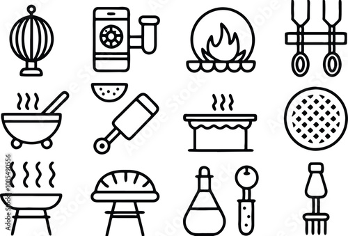 kitchen icons set