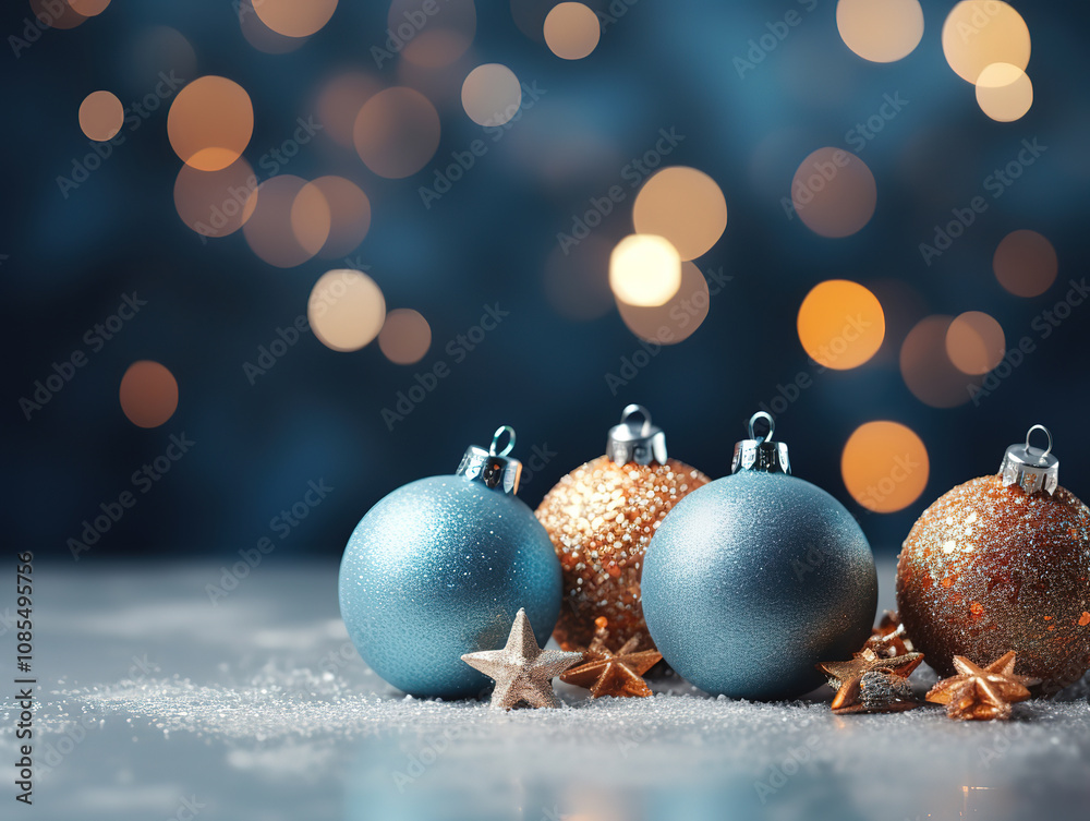 Awesome background with christmas ball Awesome background with christmas ball