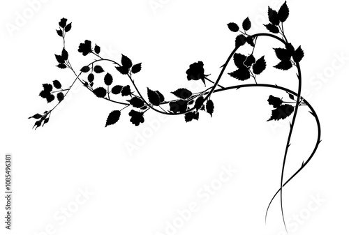 small element pattern roses weaving plants. vector