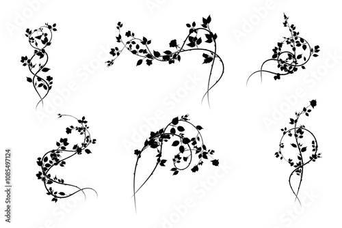 selection of small elements pattern roses weaving
