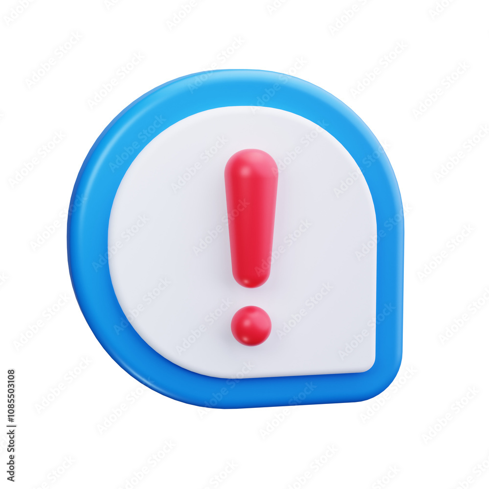 Exclamation Mark 3d Render Icons Exclamation Mark 3d Render Icons