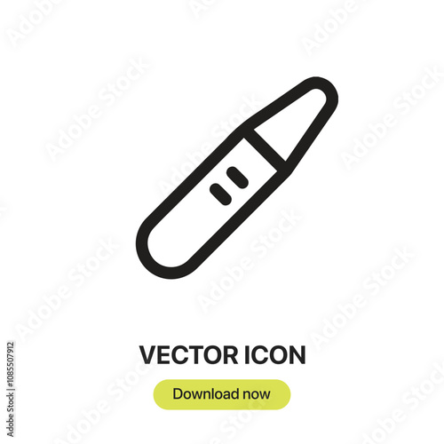 Pregnancy Test icon vector. Linear-style sign for mobile concept and web design. Pregnancy Test symbol illustration. Pixel vector graphics - Vector. 