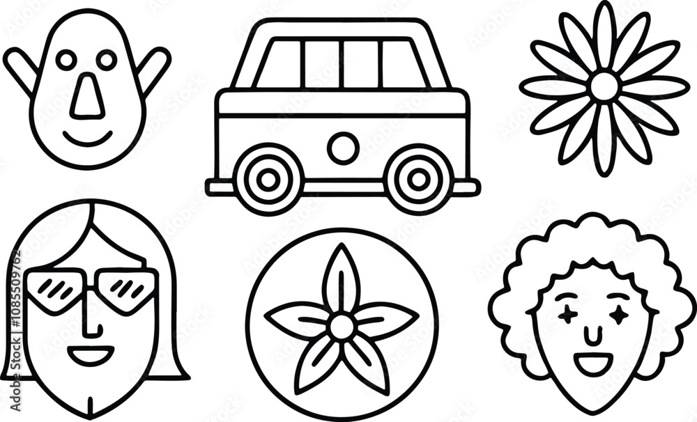vector illustration of a set of transport icons vector illustration of a set of transport icons