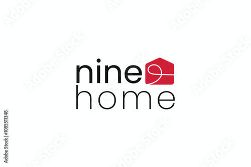 home logo design template. pictogram nine home logo design vector ideas. clean nine house pictogram logo vector design template isolated on white background
