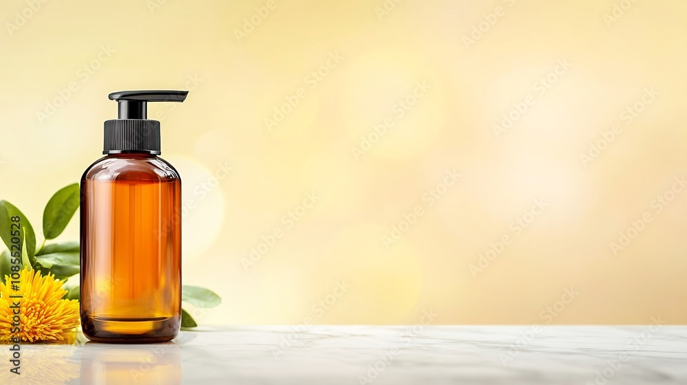 Luxury Skincare Bottle on Marble Background for Product Advertisement Luxury Skincare Bottle on Marble Background for Product Advertisement