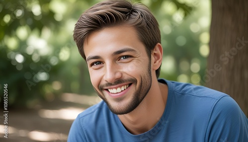 Happiness and smiling