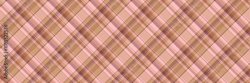 Canadian check tartan textile, kitchen pattern fabric plaid. Sofa seamless texture background vector in orange and red colors.