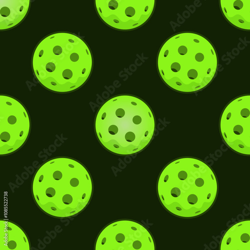 Wallpaper Mural Green Pickleball Balls Seamless Polka Dot Pattern for Digital Paper Vector Design Torontodigital.ca
