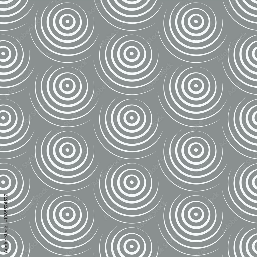 Many circular elements made of lines with a fading effect. A pattern of circles creating a sense of movement. Seamless background. Vector for brochure, card, poster, textile print, packaging, wrapper. Many circular elements made of lines with a fading effect. A pattern of circles creating a sense of movement. Seamless background. Vector for brochure, card, poster, textile print, packaging, wrapper.