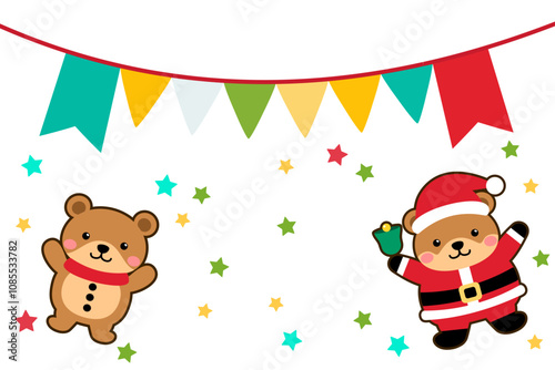 hanging flag party chrismas