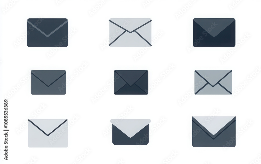 e mail icon set e mail icon set