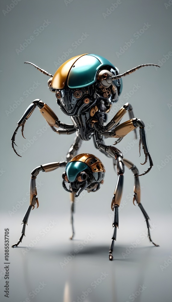Titan Robotic insect in studio with copy space Titan Robotic insect in studio with copy space