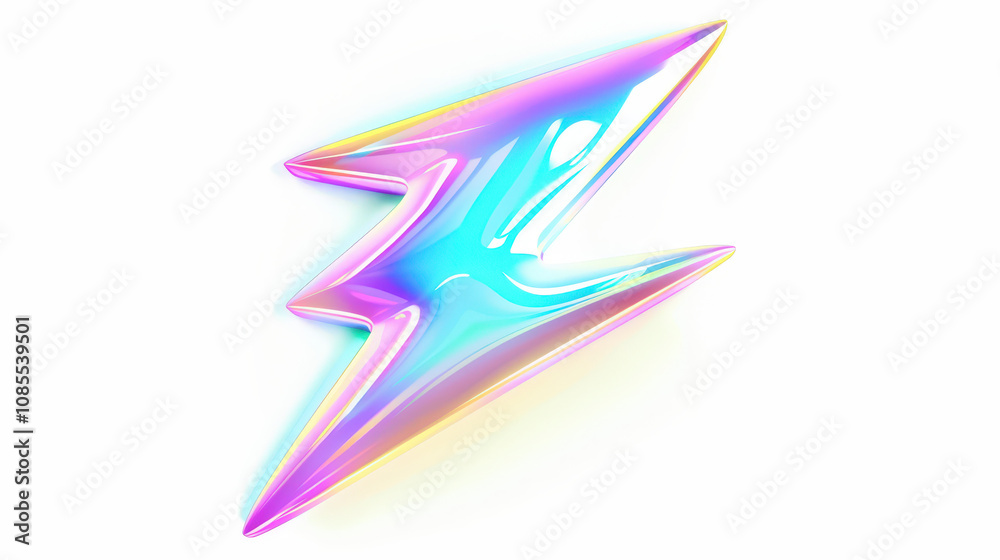 lightning bolt icon with neon glow lightning bolt icon with neon glow