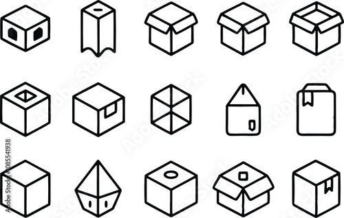 Box icons set