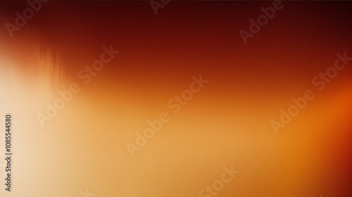 Abstract backdrop in black, brown, red, burnt orange, amber, yellow, gold, and white. Blur flow fluid color gradient ombre blend. Grain mesh noise