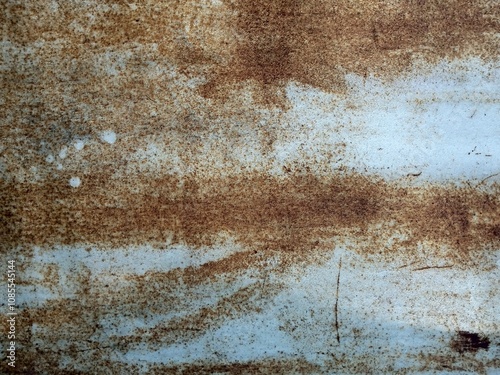 Rust on paint iron photo for texture, wallpaper or designing