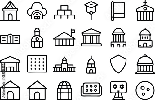 set of houses