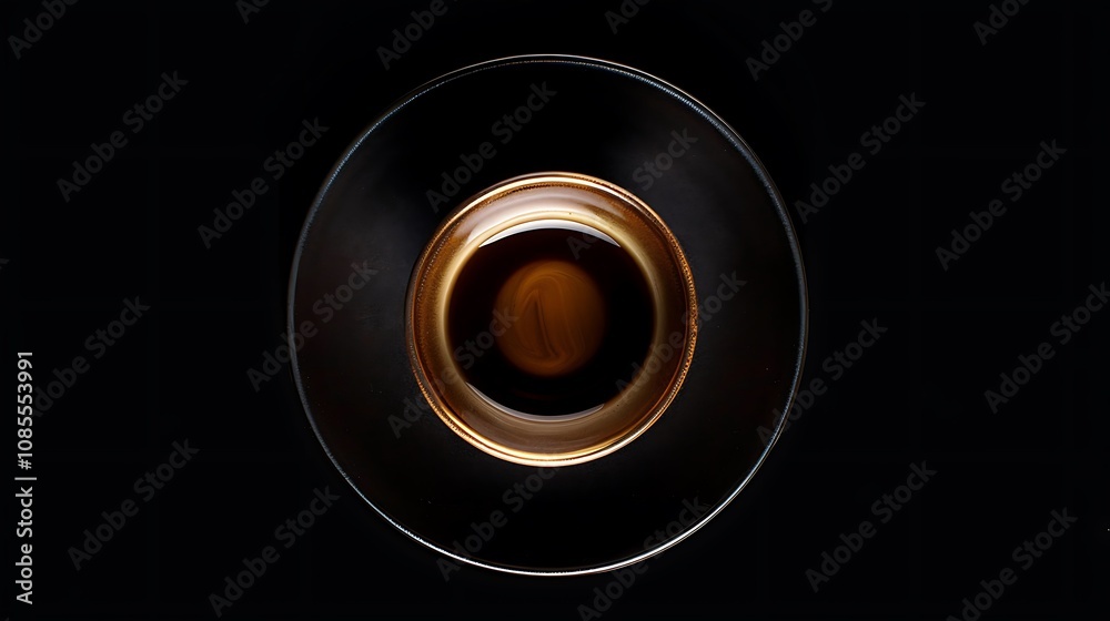 A close-up view of a coffee cup on a dark background. A close-up view of a coffee cup on a dark background.