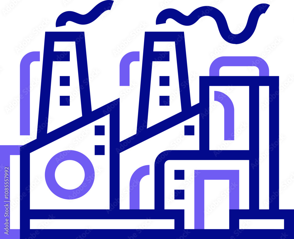 Factory Building Icon