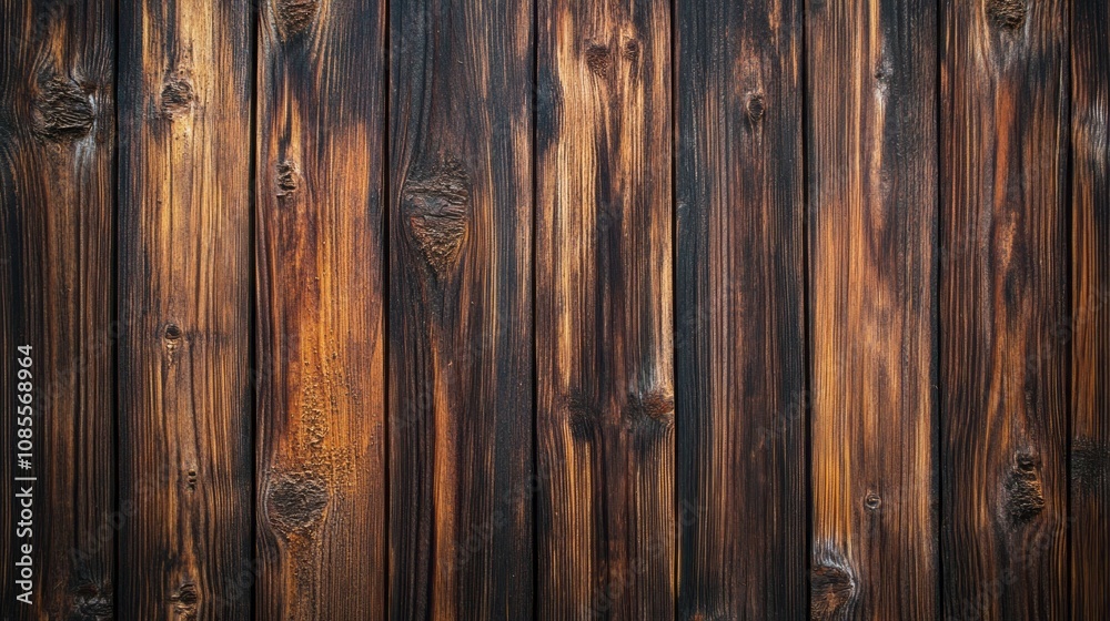 Obraz premium A wooden background with a lot of texture and grain