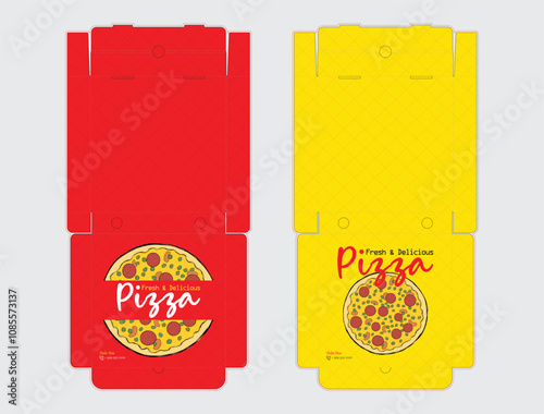 Burger Box Design, Burger Box Packaging Template Design, Burger Box Die Cut Line, Ready For Print