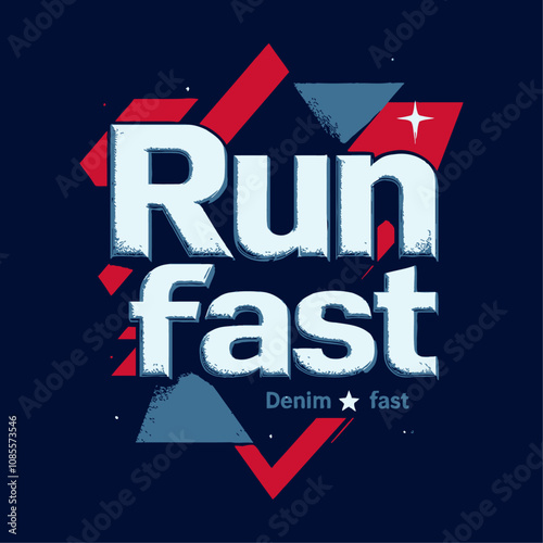 run faster typography vector design abstract design for print t shirt 