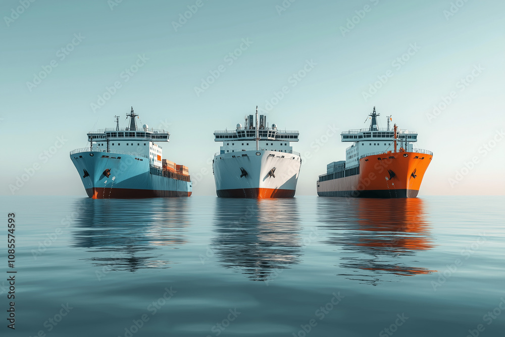 Schiffe im Hafen mit bunten Rümpfen und ruhigem Wasser
Schiffe im Hafen mit bunten Rümpfen und ruhigem Wasser