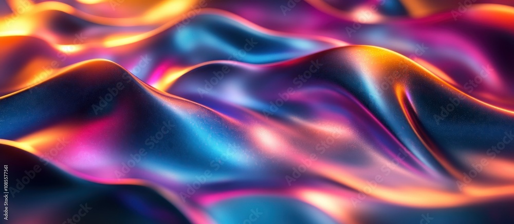 Colorful, flowing fabric with vibrant hues and textures. Colorful, flowing fabric with vibrant hues and textures.